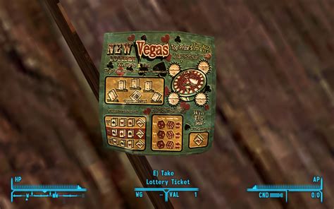 fallout new vegas lottery ticket
